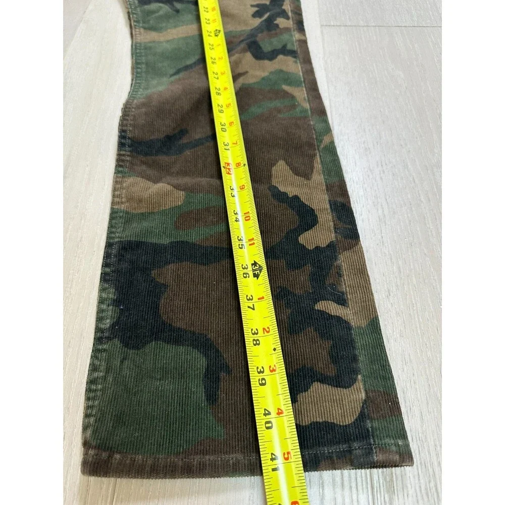 Ralph Lauren Camo Cords Classic Preppy Neutral Streetwear Straight Leg 32x32